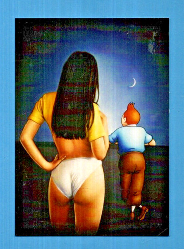 Carte postale tintin - carte,