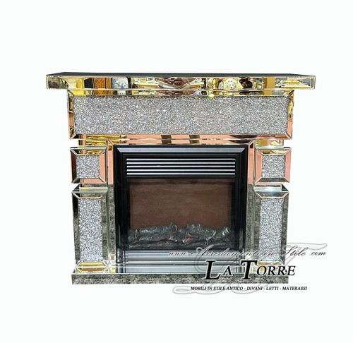 Cheminée électrique miroir - cheminée,