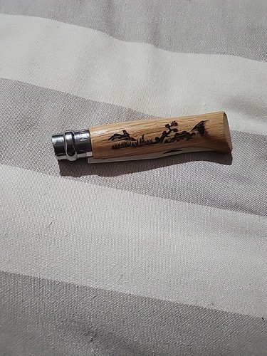 Couteau opinel neuf gravé - neuf, sur