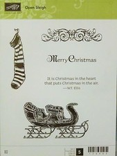 Stampin Up Ouvert Traîneau