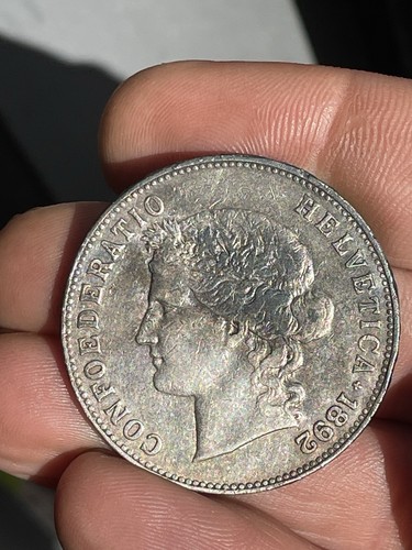 Suisse francs 1892 non - 5,