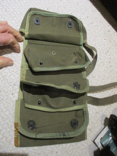 Ancien sac militaire poches - ancien,