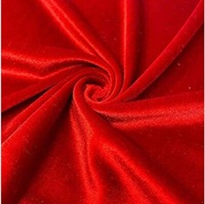 Tunique rouge tissu velours