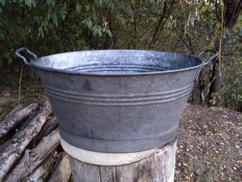Ancienne lessiveuse ovale - lessiveuse,