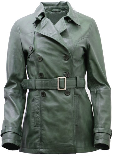 Manteau trench cuir - manteau,