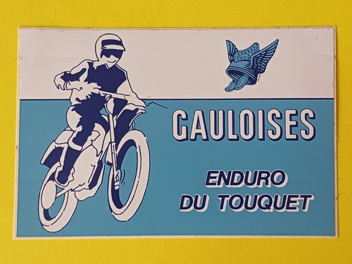 Autocollant vintage moto cross - autocollant,