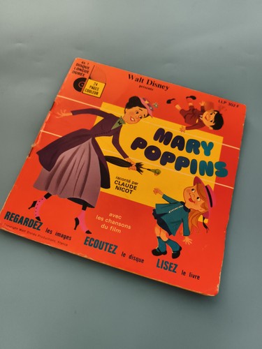 Disque vinyle 45t mary poppins - vinyle,