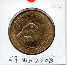 Jeton touristique : Weitbruch Perroquet club N° 2 Afrique, Gris du Gabon 2008