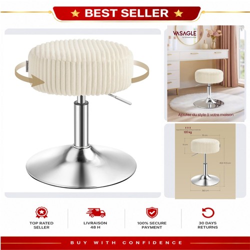 Tabouret maquillage vasagle - tabouret, de