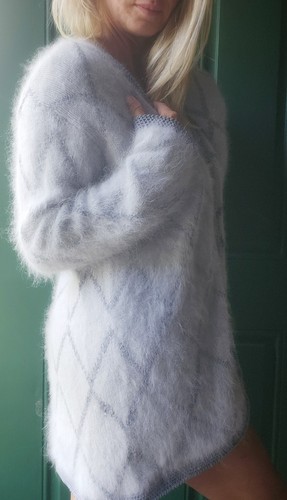 Fuzzy 100 angora made the - fuzzy,