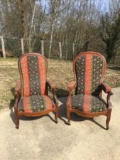 2 vieux Fauteuils Voltaires à