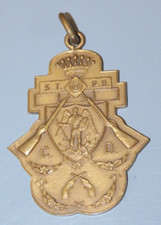 -ANCIENNE MEDAILLE PENDENTIF BELGE CHAMPIONNAT TIR de la POLICE 1973 LAITON   D