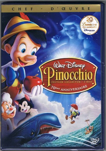 Dvd disney pinocchio neuf - pinocchio,