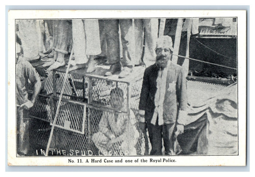 1908 rppc uss montana - montana, sailor