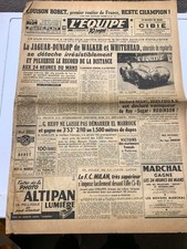 L'Equipe Journal 25/06/1951; Louison Bobet reste champion/ 24 heures du Mans