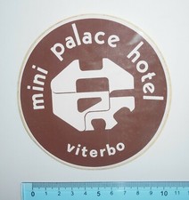 VINTAGE STICKER STICKER MINI PALACE HOTEL 80s