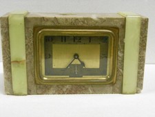 🇫🇷 ANCIEN REVEIL PENDULE HORLOGE BAYARD PENDULETTE MARBRE ART DECO MECANIQUE