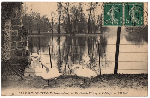 Cpa vaux de cernay - vaux,