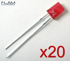 20x LED rectangulaire diode