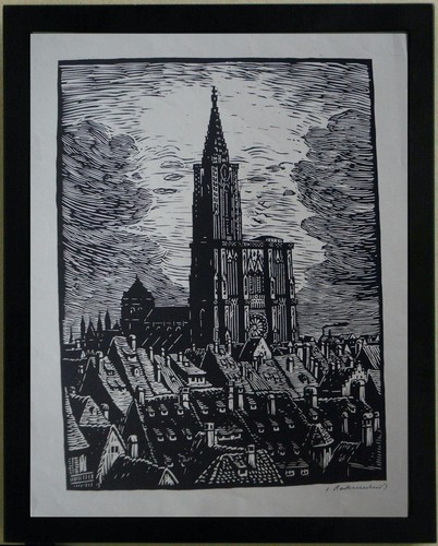 Bois grave strasbourg vieux - bois,