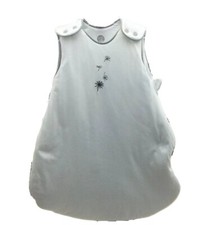 BabyCalin Bio gigoteuse sans manche blanche motif fleurs bébé 50-65 cm 