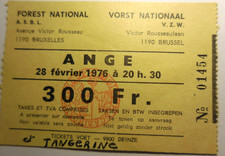 Ticket ANGE BRUXELLES 1976
