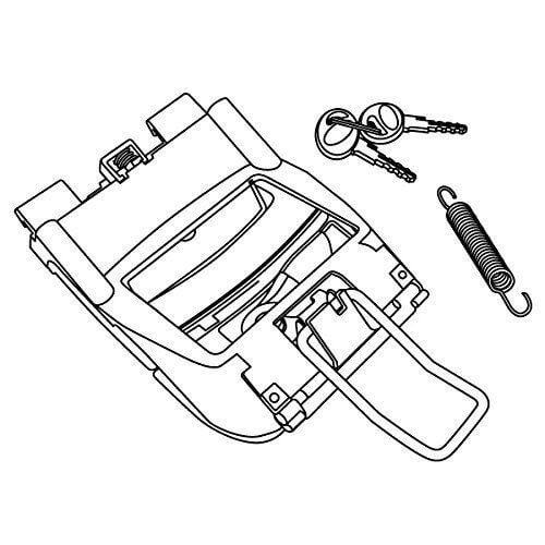 Platine serrure top case - serrure,