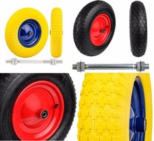 Roues de brouette et de chariot - différentes versions et couleurs
