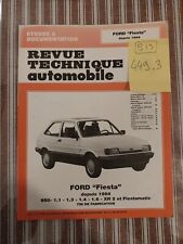 Revue Technique Ford Fiesta XR2 1.6 950 1.1 1.3 Xr 2 Fiestamatic Depuis 1984