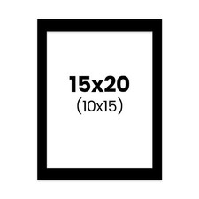 Passe-partout - Noir - 15x20cm