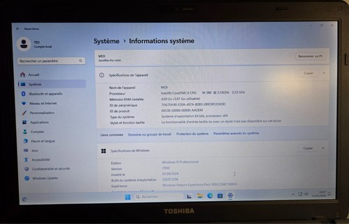 Toshiba satellite pro l650 - toshiba, l650-1pz
