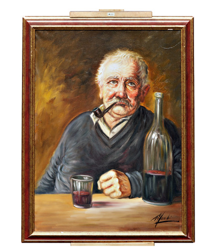 Italien peintre huile sur - sur, la