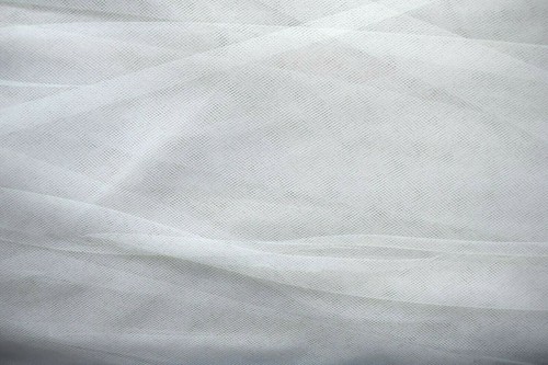 White tulle 100 nylon - white,