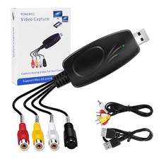 Carte de Capture vidéo USB 2.0 Transfère Hi8 VHS à DVD numérique pour Windows...