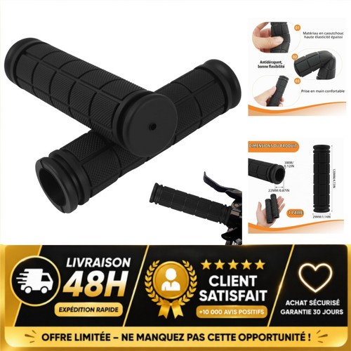 Poignées vélo vtt 22mm - de,