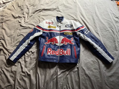 Veste redbull moto cuir - moto,