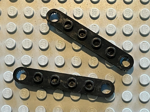 Lego technic black plate - black,