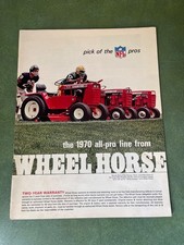 Original 1970 Wheel Horse Garden Tractor Sales Brochure
