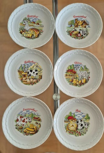 Lot assiettes fromage - 6,