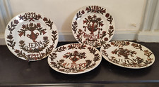 4 Assiettes décorées de