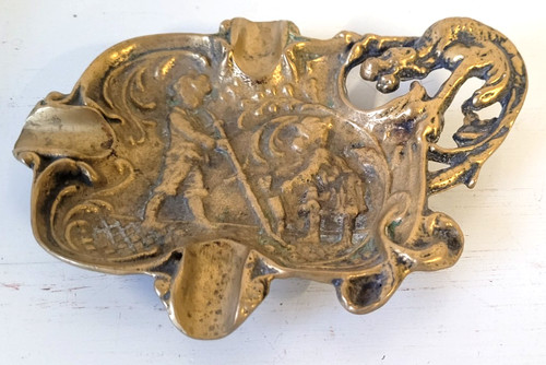 Ancien cendrier vide - ancien,