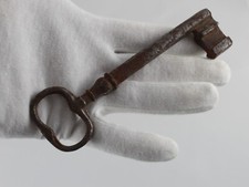 Ancienne Clé Squelette En Fer