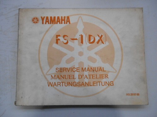 Revue manuel atelier - manuel, yamaha