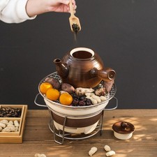 Poêle à charbon de bois polyvalente Ventilation de poêle en argile pour les