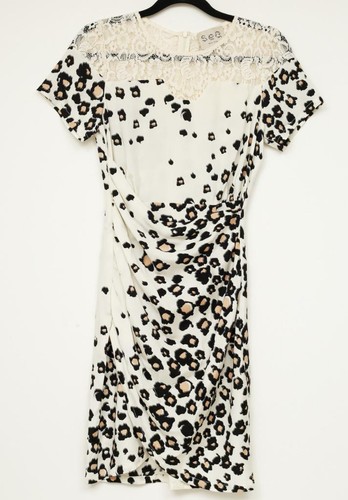 Sea womens cream black leopard - womens, cream+black