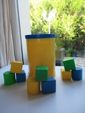 ☺ Ancienne Boite A Cube Fisher Price Vintage Année 1977 