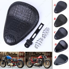 Motorbike 3" Spring SOLO Bracket Seat For Bobber Chopper SX650 CB Universal