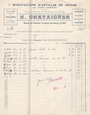 69 LYON fabricant CHATAIGNER