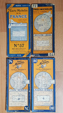 Lot de 4 cartes routières