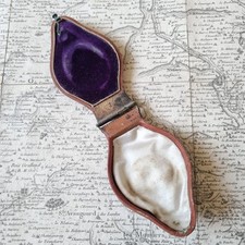 ECRIN Dome Ancien A Bijou en Cuir pour Pendentif Début XIXè